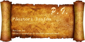 Pásztori Izolda névjegykártya